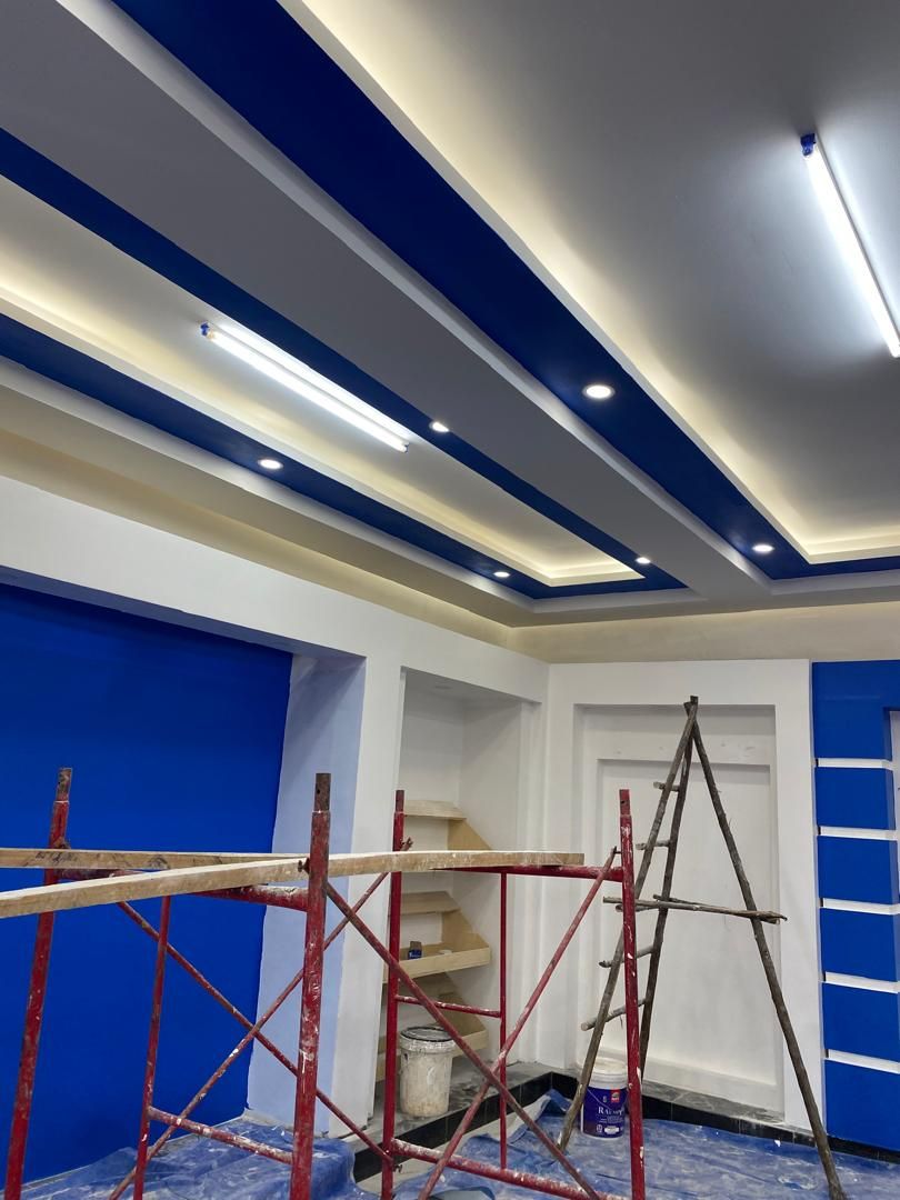 Commercial ceiling coving detail, alternate angle